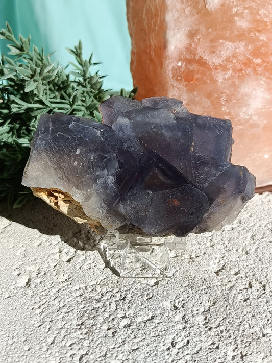Raw Blue Fluorite #PP – Crystal for Communication, Clarity & Spiritual Insight | Throat & Third Eye Chakra Stone for Mental Focus & Calm