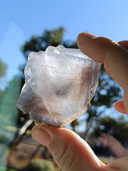 Raw Blue Fluorite #MM – Crystal for Communication, Clarity & Spiritual Insight | Throat & Third Eye Chakra Stone for Mental Focus & Calm