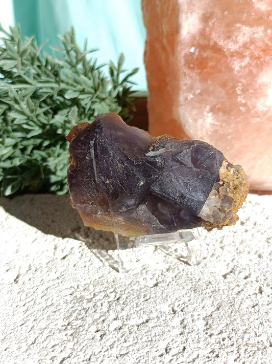 Raw Blue Fluorite #YY – Crystal for Communication, Clarity & Spiritual Insight | Throat & Third Eye Chakra Stone for Mental Focus & Calm