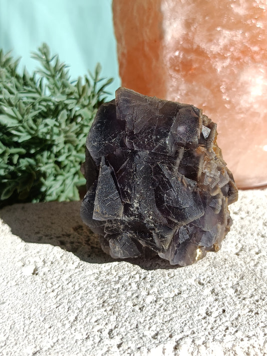Raw Blue Fluorite #FF – Crystal for Communication, Clarity & Spiritual Insight | Throat & Third Eye Chakra Stone for Mental Focus & Calm