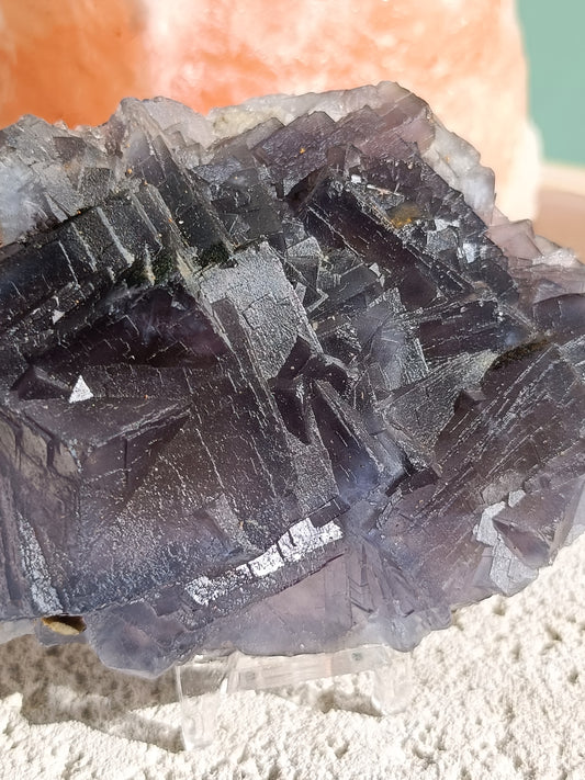 Raw Blue Fluorite #CC – Crystal for Communication, Clarity & Spiritual Insight | Throat & Third Eye Chakra Stone for Mental Focus & Calm