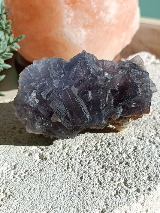 Raw Blue Fluorite #HH – Crystal for Communication, Clarity & Spiritual Insight | Throat & Third Eye Chakra Stone for Mental Focus & Calm