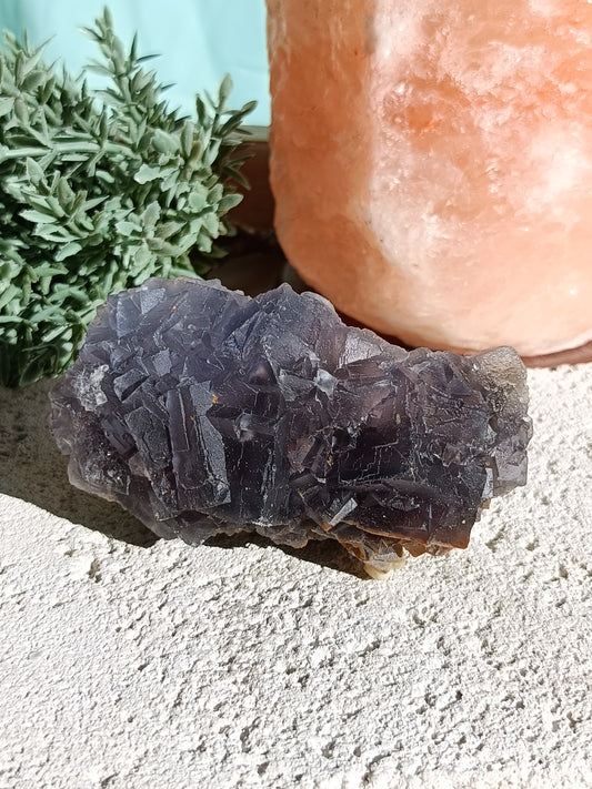 Raw Blue Fluorite #HH – Crystal for Communication, Clarity & Spiritual Insight | Throat & Third Eye Chakra Stone for Mental Focus & Calm
