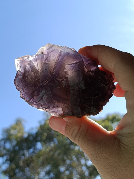 Raw Blue Fluorite #DD – Crystal for Communication, Clarity & Spiritual Insight | Throat & Third Eye Chakra Stone for Mental Focus & Calm