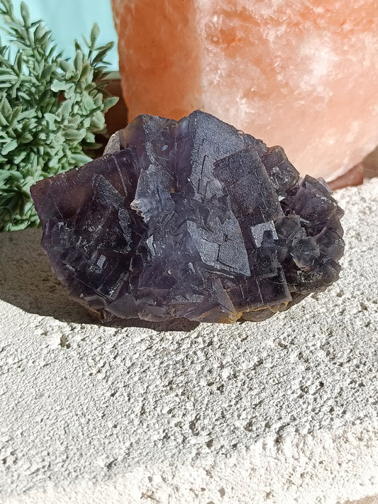 Raw Blue Fluorite #DD – Crystal for Communication, Clarity & Spiritual Insight | Throat & Third Eye Chakra Stone for Mental Focus & Calm