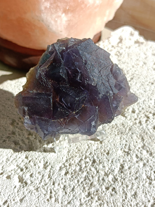 Raw Blue Fluorite #UU – Crystal for Communication, Clarity & Spiritual Insight | Throat & Third Eye Chakra Stone for Mental Focus & Calm