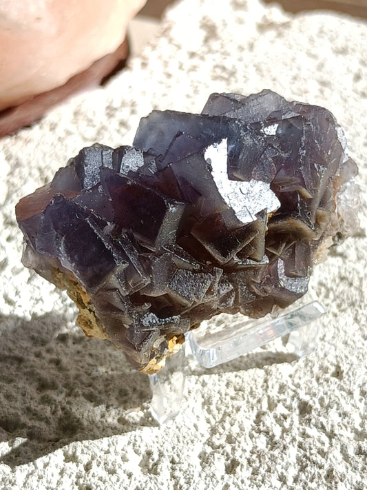 Raw Blue Fluorite #RR – Crystal for Communication, Clarity & Spiritual Insight | Throat & Third Eye Chakra Stone for Mental Focus & Calm