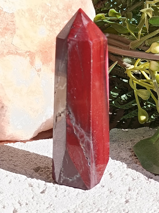 Mookaite Point #B2 – Crystal for Grounding, Inner Strength & Decision Making | Root, Sacral & Solar Plexus Chakra Stone
