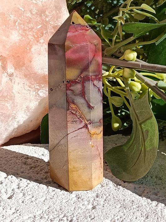 Mookaite Point #A9 – Crystal for Grounding, Inner Strength & Decision Making | Root, Sacral & Solar Plexus Chakra Stone