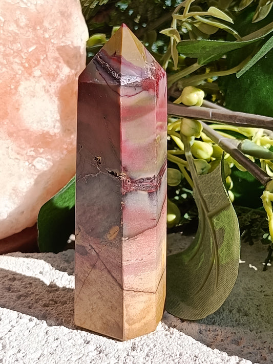 Mookaite Point #A9 – Crystal for Grounding, Inner Strength & Decision Making | Root, Sacral & Solar Plexus Chakra Stone