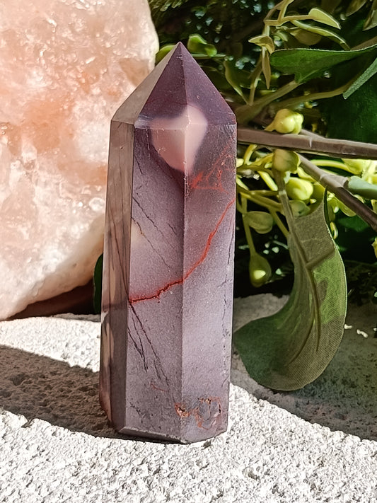 Mookaite Point #B4 – Crystal for Grounding, Inner Strength & Decision Making | Root, Sacral & Solar Plexus Chakra Stone