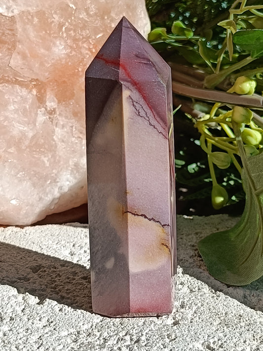 Mookaite Point #B4 – Crystal for Grounding, Inner Strength & Decision Making | Root, Sacral & Solar Plexus Chakra Stone