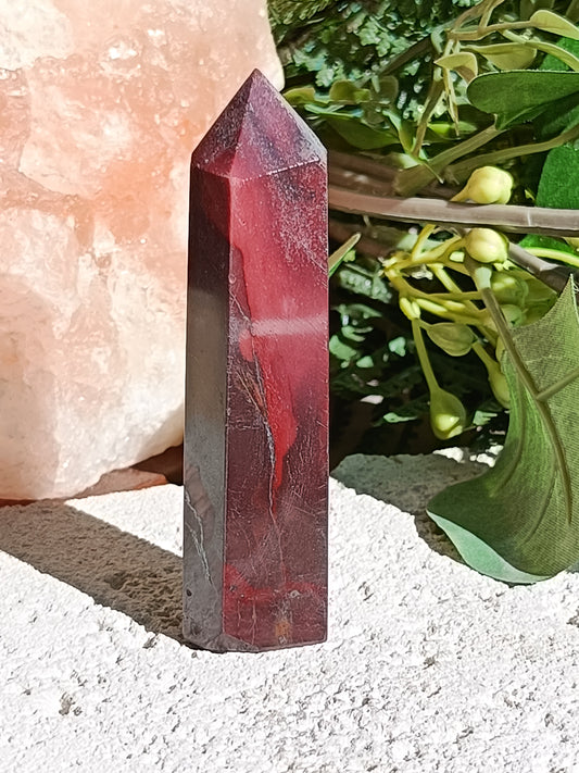 Mookaite Point #B5 – Crystal for Grounding, Inner Strength & Decision Making | Root, Sacral & Solar Plexus Chakra Stone