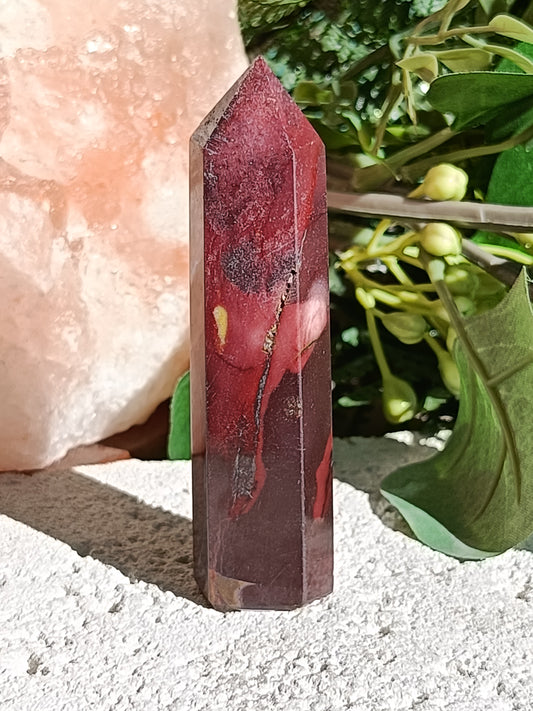 Mookaite Point #B5 – Crystal for Grounding, Inner Strength & Decision Making | Root, Sacral & Solar Plexus Chakra Stone
