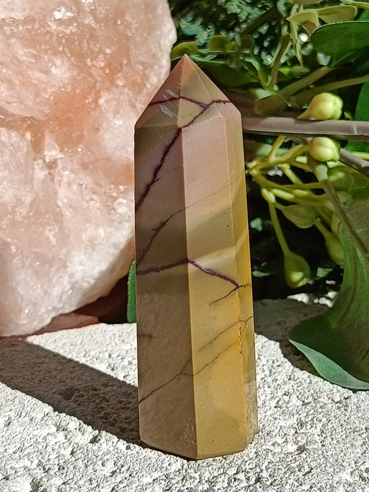 Mookaite Point #A8 – Crystal for Grounding, Inner Strength & Decision Making | Root, Sacral & Solar Plexus Chakra Stone
