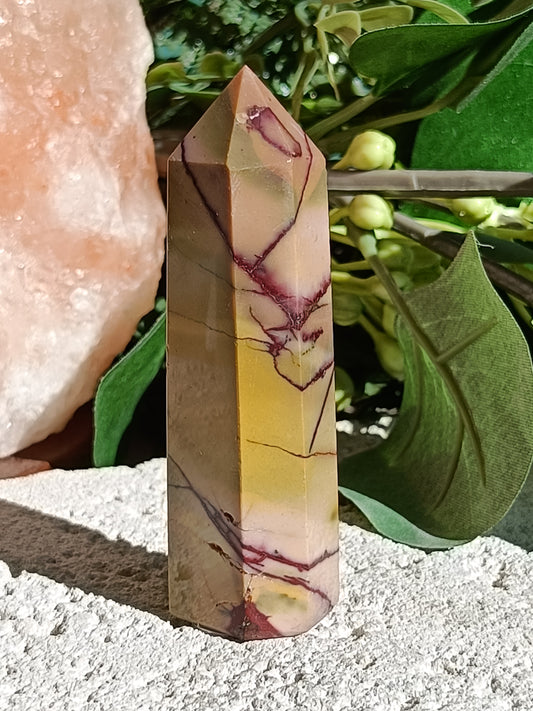 Mookaite Point #A8 – Crystal for Grounding, Inner Strength & Decision Making | Root, Sacral & Solar Plexus Chakra Stone