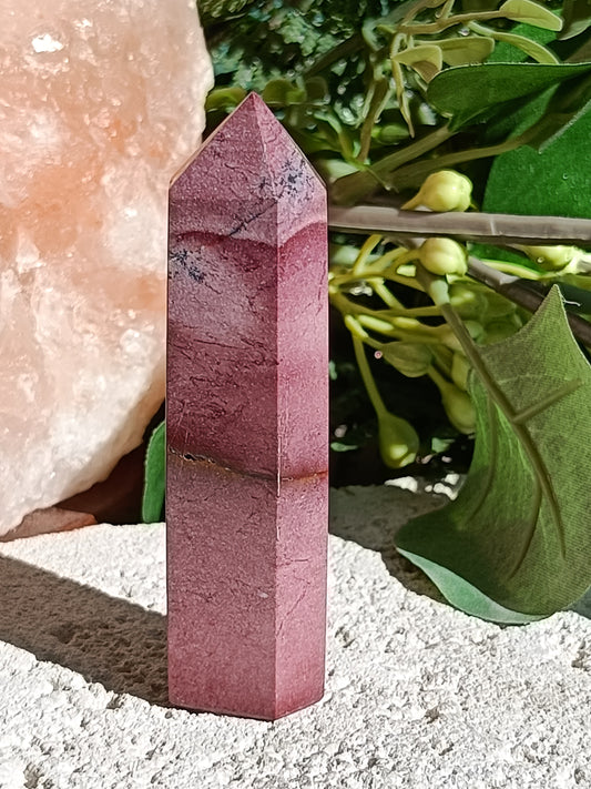 Mookaite Point #B1 – Crystal for Grounding, Inner Strength & Decision Making | Root, Sacral & Solar Plexus Chakra Stone