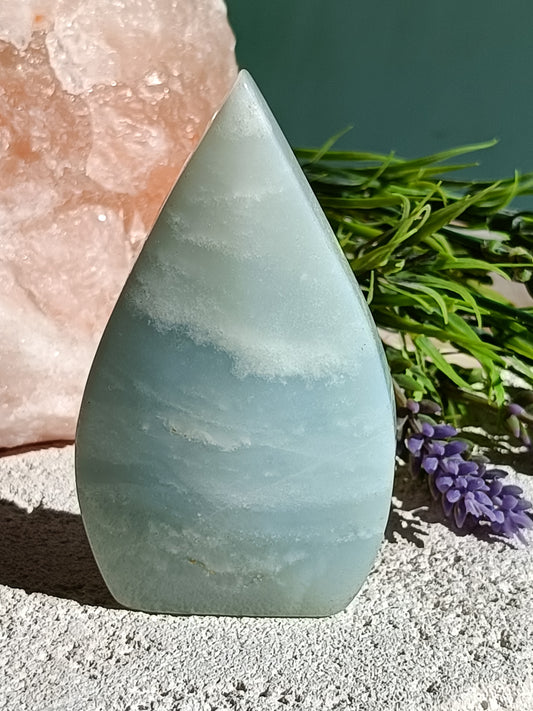 Caribbean Calcite Arrow Head #H5  – Calming Crystal for Intuition, Dreams & Emotional Healing | Third Eye & Crown Chakra Stone