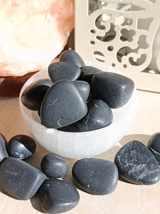 Shungite Tumbles – EMF Protection and Deep Grounding