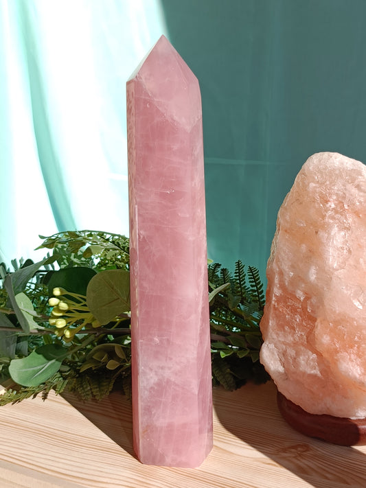Rose Quartz Tower #J10 – Powerful Self Love and Heart Healing Energy