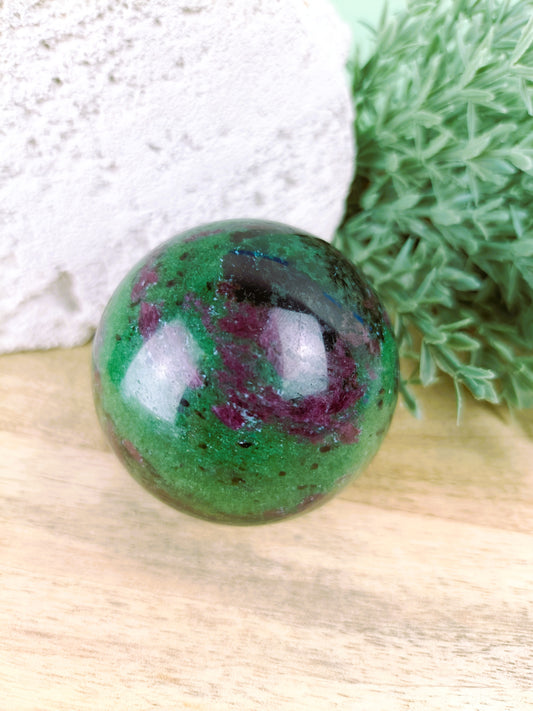 Ruby Zoisite Sphere #166 – Passion, Growth and Heart Awakening